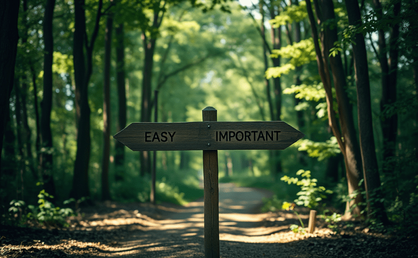 Easy vs. Important
